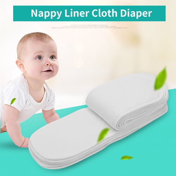 Nappy Liner Cloth Diaper,10pcs Soft&Breathable Baby Toddler Cotton Modern Cloth Diaper Nappy Liner(3 layer)