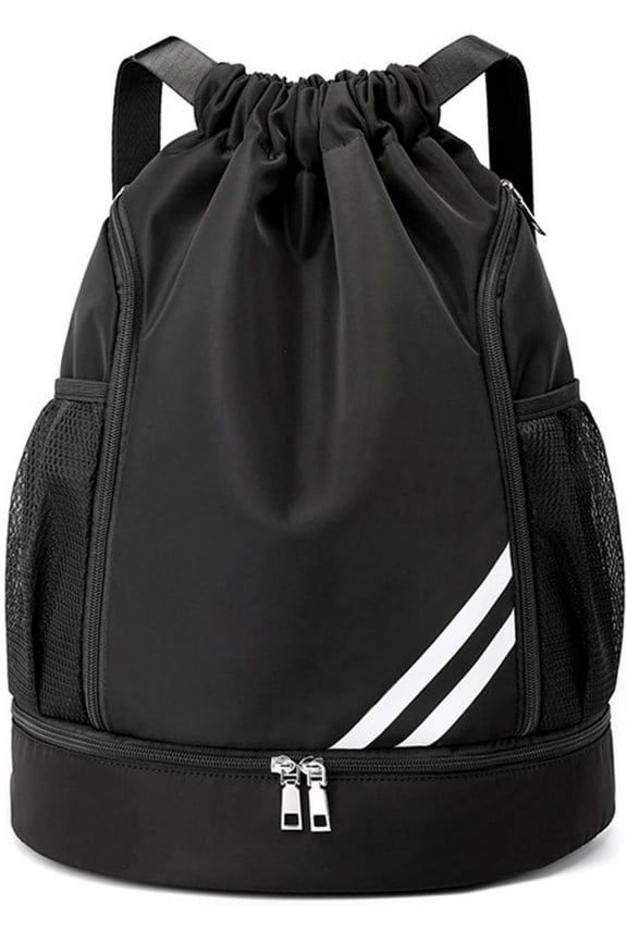 Napsack Bags, Cloth Gym Drawstring Bags, Waterproof Drawstring Backpack, Beach Drawstring Bag with Multi-Pocket Design, Adjustable String Bag, Water-Resistant Cinch Sack for Travel Training Sports