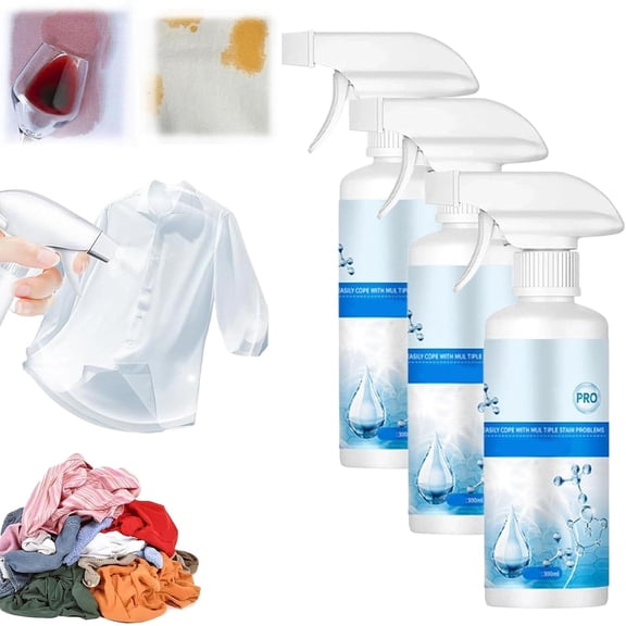 Naptha Heavy Duty Laundry Stain Remover Spray, 16 oz, for Grease, Oil, & Food on Clothes and Shoes(XX-3pcs)