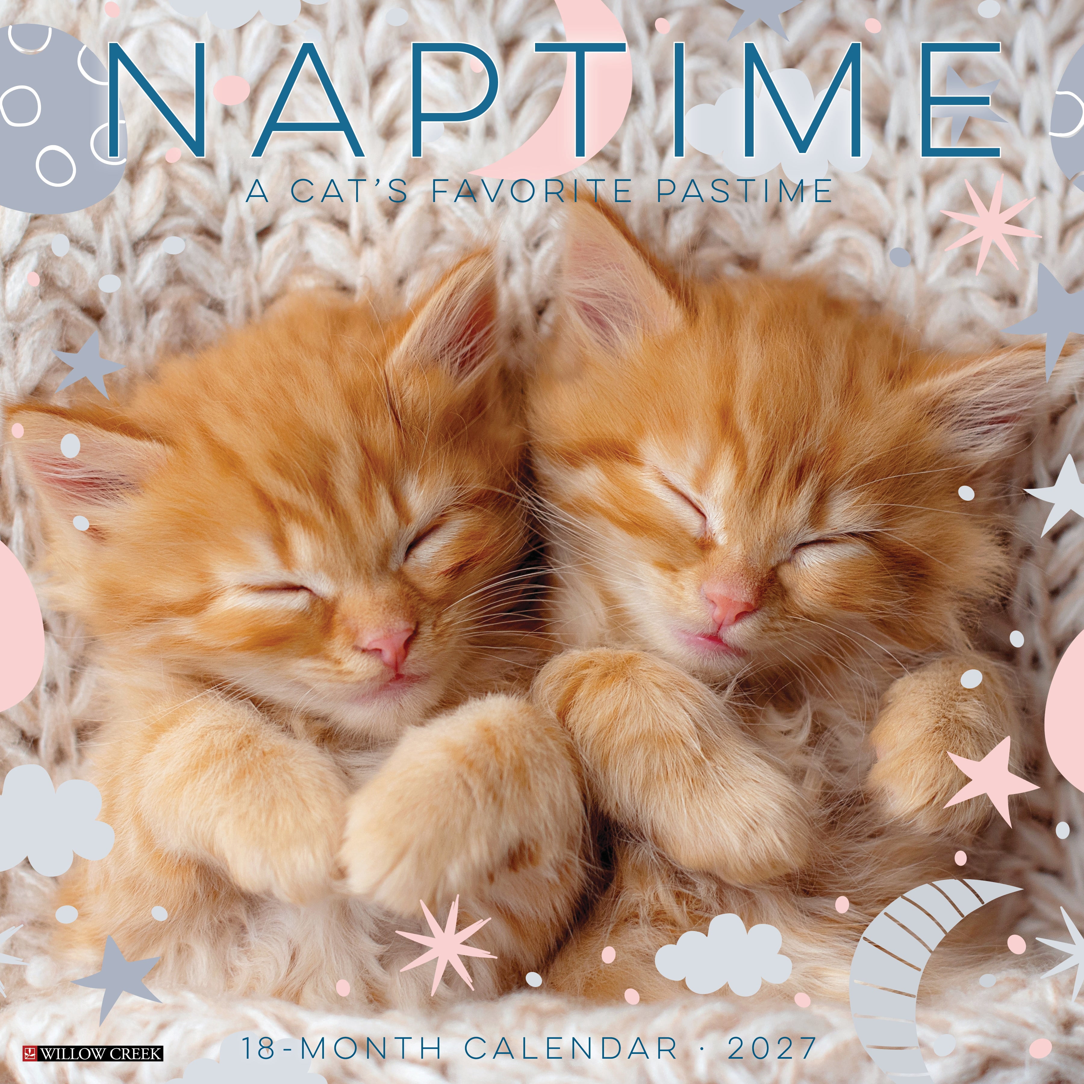Willow Creek Press, Naptime: A Cat's Favorite Pastime 2027 Wall Calendar