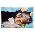 thumbnail image 1 of Naptime Yorkie Yorkshire Terrier Fabric Standard Pillowcase, 1 of 1
