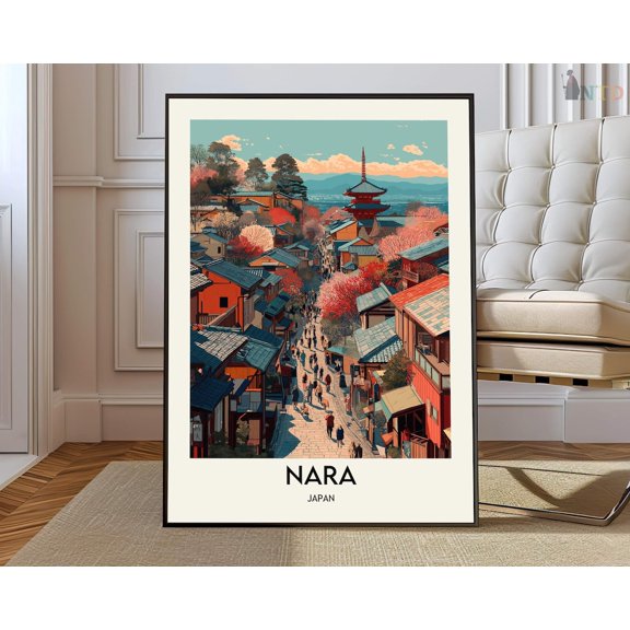 Nara Japan Poster, Unframed Paper Poster 8x10in