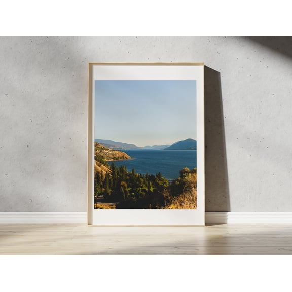 Naramata Bench Landscape Photography, Okanagan Lake Valley Wall Art