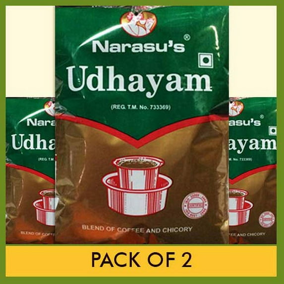 Narasu's Udhayam South Indian Filter Coffee (Pack of 2) Each Pkt 500g