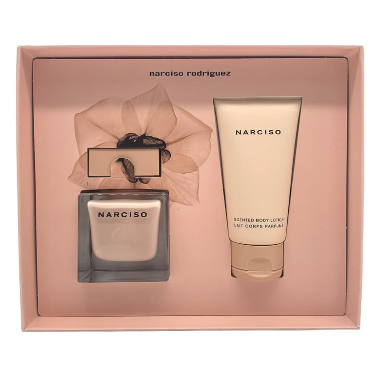 Gift Eau Narciso Poudree for de 2pc Women Lotion 1.6 + - Rodriguez 1.6 oz Set Parfum Body oz