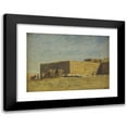 thumbnail image 1 of Narcisse Berchère 18x14 Black Modern Framed Museum Art Print Titled - Arab Village, 1 of 5