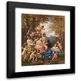 thumbnail image 1 of Narcisse-Virgile Diaz de La Peña 12x14 Black Modern Framed Museum Art Print Titled - Nymphs and Loves (1854), 1 of 5