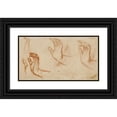 thumbnail image 1 of Narcisse-Virgile Diaz de La Peña 24x15 Black Ornate Framed Double Matted Museum Art Print Titled: Hand Study IIi, 1 of 5