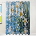 thumbnail image 1 of Narcissus Daffodil Oil Paint Room Blackout Cutrains Original Design Summer Thermal Insulated Curtain for Home, Living Room, Bedroom, Offices, Kitchen 72 x 55 Inch x 2 Panels, 1 of 4