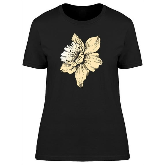 Narcissus Flower White Color Tee Women's -Image by Shutterstock