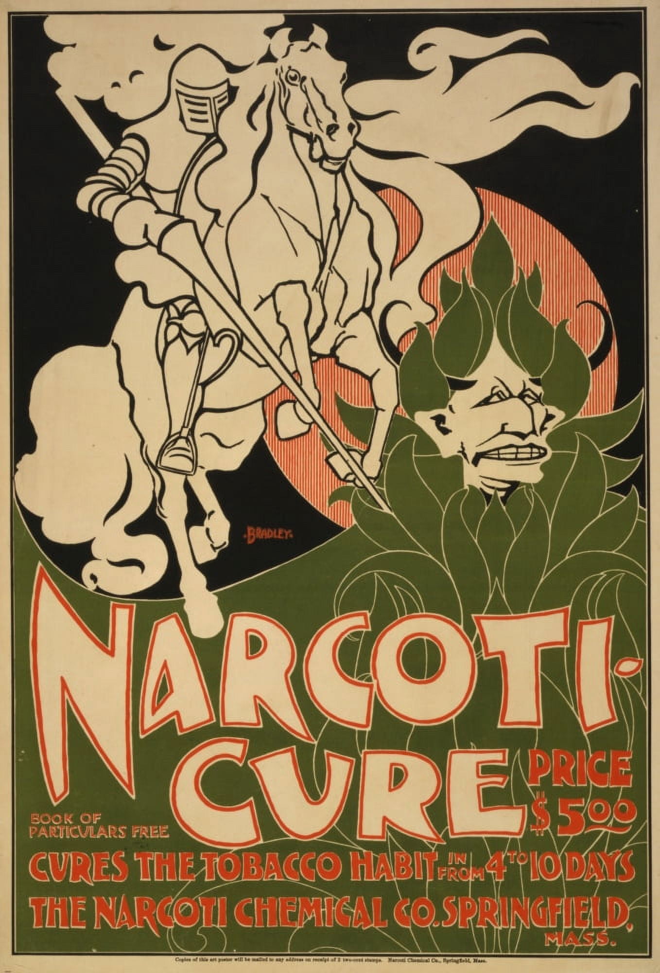 Narcoti-cure 1895 Canvas Art - William H Bradley (24 x 36)