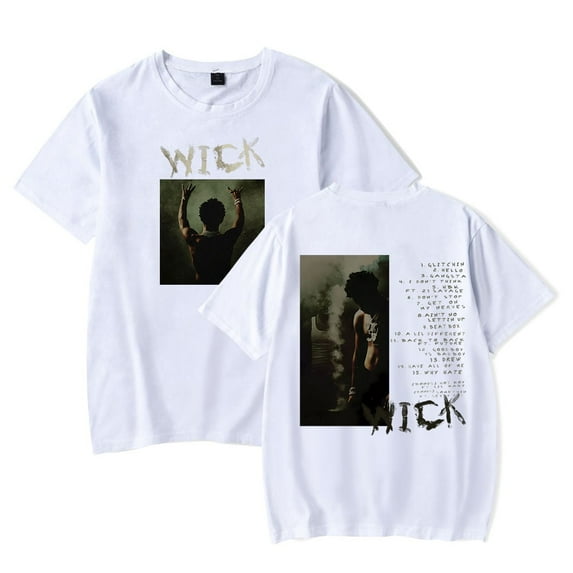 Nardo Wick Tracklist T-shirt 2025 Tour Merch unisex fashionable round neck casual short sleeved T-shirt