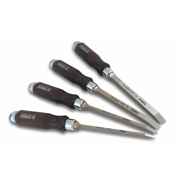 Narex 4 Piece Mortise Chisel Set (4, 6, 10, 12mm)