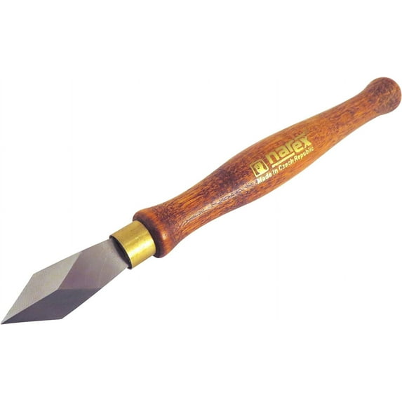 Narex Dual Double Bevel Striking Marking Knife with Blade from Hardened Mn-V Steel Heat Treated to HRc 61 822301