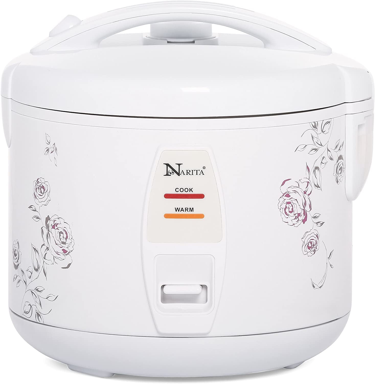 Casualife 12 Cups Rice Cooker with Steamer Keep Warm 10 in 1 Multicooker 24 Hour Timer Non Stick Inner Pot White