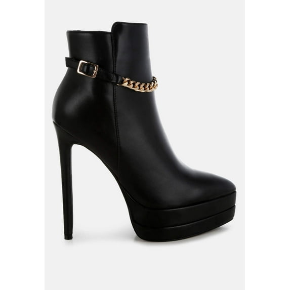 Narok Metallic Chain Detail Boots