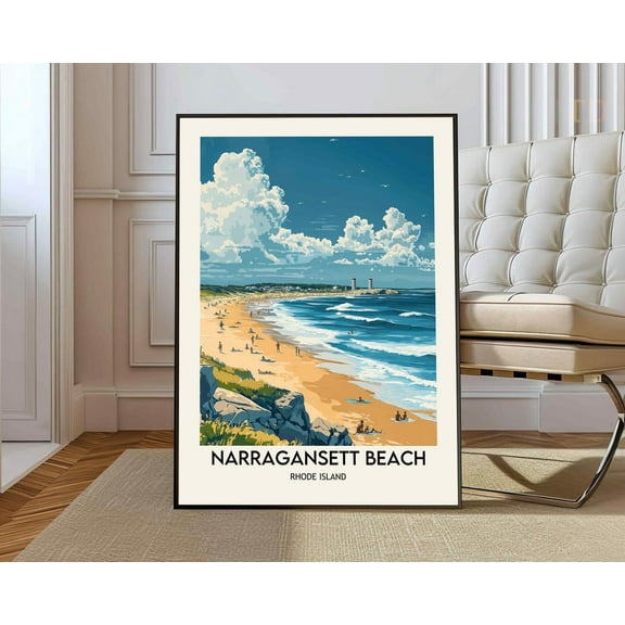 Narragansett Print, Narragansettnarragansett Poster, Narragansett Photo, Narragansett Decor, Rhode Island, Narragansett Beach Art Wall Art, Modern Wall Decor, 8x12 UNFRAMED