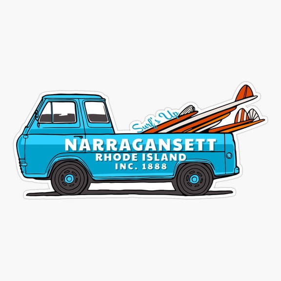 Narragansett Rhode Island Coastal Travel Nature Sticker