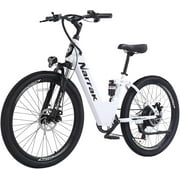 Narrak 26" Electric Bike for Adults, 750W Motor, 48V Built-in Battery Adult Electric Bicycles, Full Suspension Electric Mountain Bike, Step-Over/Thru E Bike,7 Speed