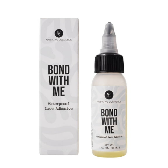 Narrative Cosmetics Bond with Me Lace Adhesive | Strong Hold Waterproof Glue for Wigs, Hairpieces, Lace Fronts & Prosthetics - 1.05 Fl. Oz.