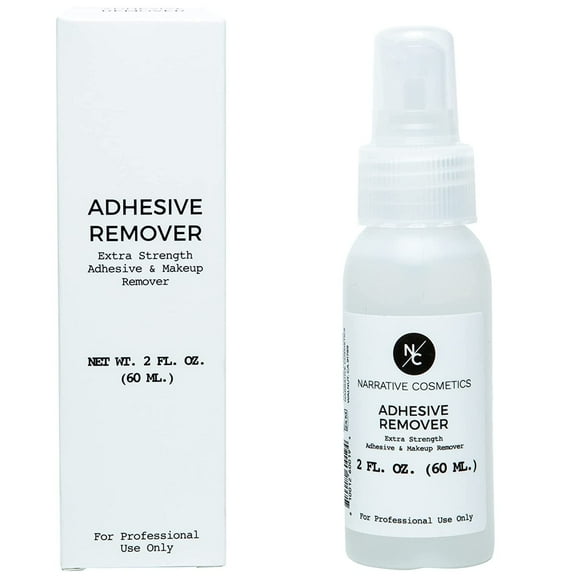 Narrative Cosmetics Adhesive Remover, Extra Strength Professional Adhesive Glue & Makeup Remover for SFX Prosthetics, 2 Fl. Oz.