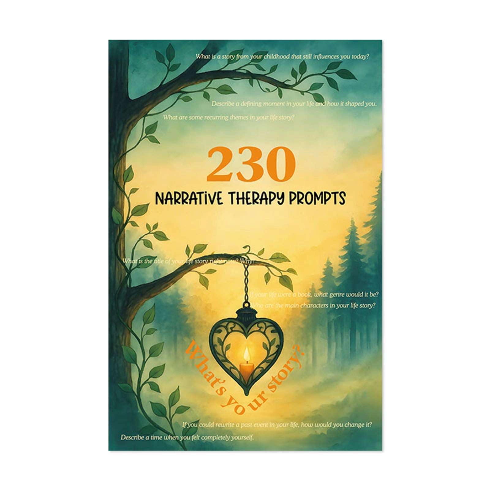 Narrative Therapy Prompt Notebook With 230 Exploration Questions ...
