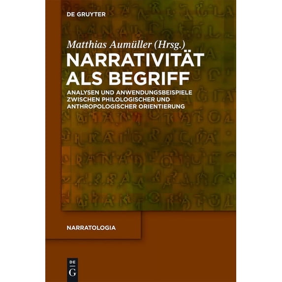 Narratologia Narrativität als Begriff, Book 31, (Hardcover)