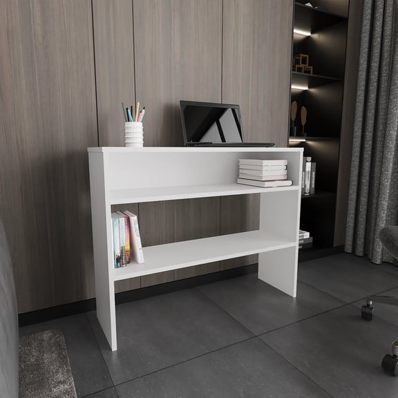 Narrow 2-Tier Particle Board Table / Perfect for Decorating Primary Living Spaces