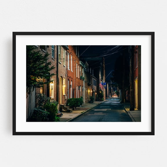 Narrow Bethel - Baltimore Maryland Photography Black Framed Wall Art Print 20 x 30 inches