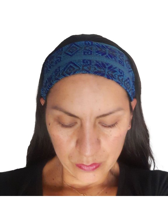 Narrow Boho Headband | Blue