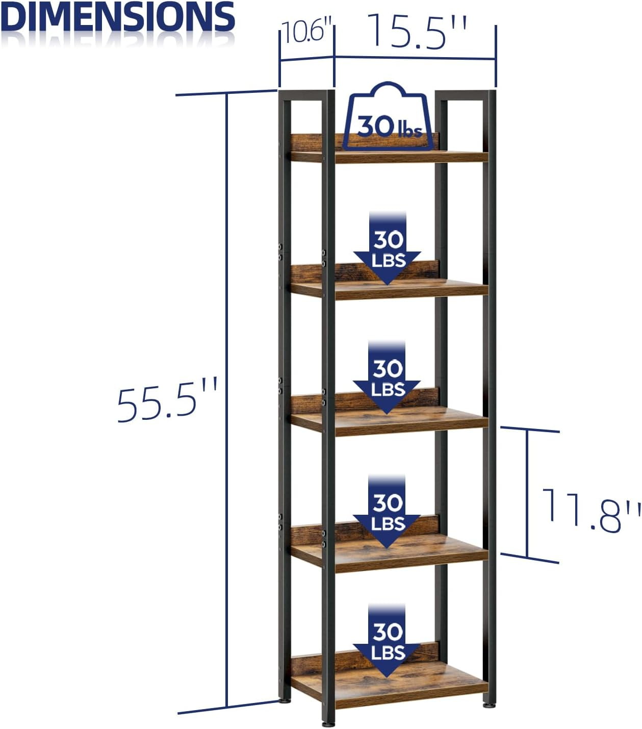 narrow-bookshelf-5-tier-bookshelves-home-office-bookcase-shelf
