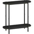 thumbnail image 1 of Narrow Console Table, 2-Tier Small Entryway Table, 29.5" Thin Sofa Table with Storage, Behind Couch Table, Display Table, for Living Room, Hallway, Entryway, Black CT01BB, 1 of 17