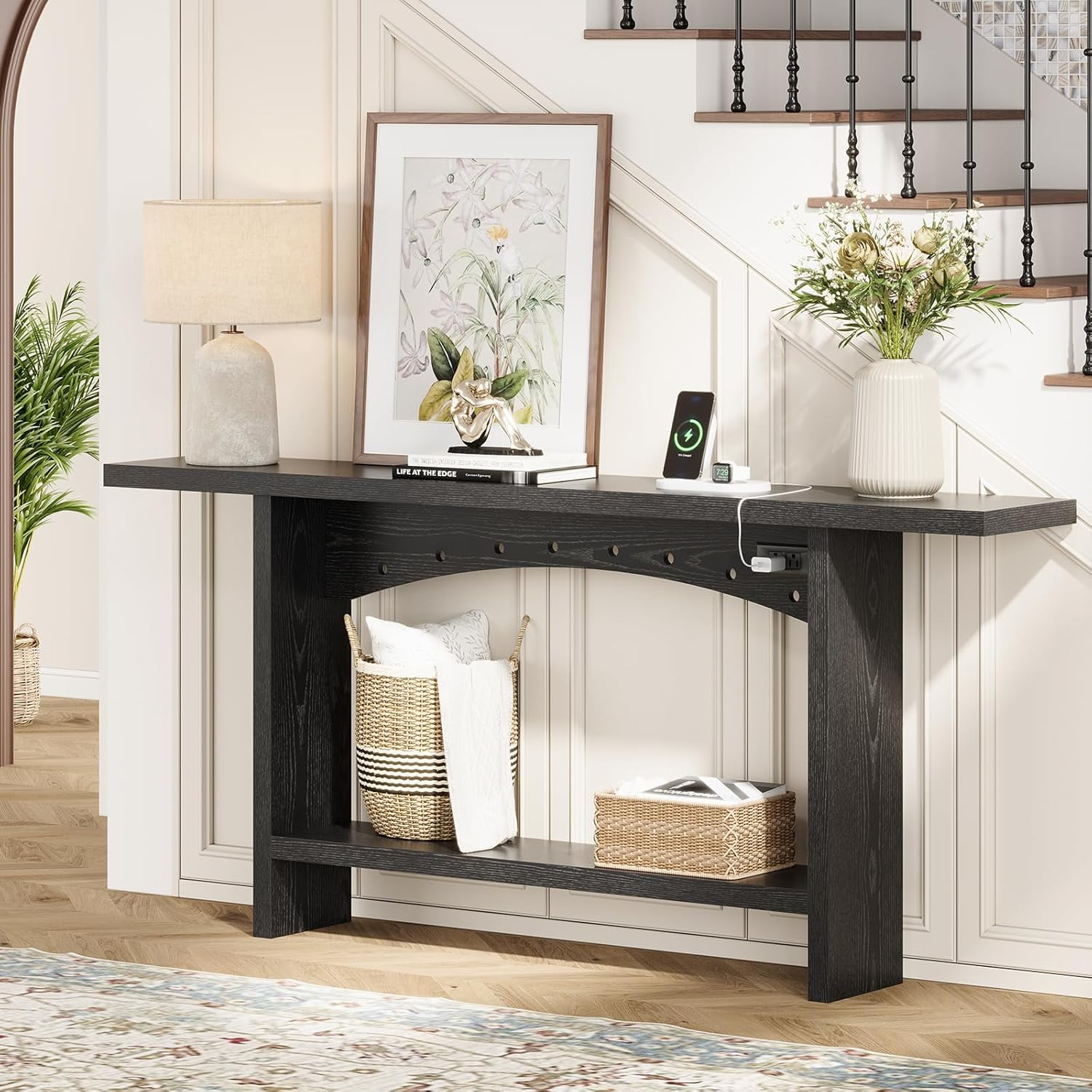Console Table Charging Stationnull