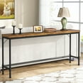 thumbnail image 1 of Tribesigns 70.9 Inch Extra Long Console Table, Narrow Sofa Table Behind Couch, Rustic Entryway Hallway Table Industrial Height Bar Table for Living Room, 1 of 10