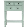thumbnail image 1 of Narrow Console Table, Slim Sofa Table with Three Storage Drawers and Bottom Shelf for Living Room, Easy Assembly (Retro Blue), 1 of 9