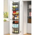 thumbnail image 1 of Narrow Over the Door Pantry Organizer, Over the Door Organizer with Adjustable Basket, Pantry Door Organization for Pantry Kitchen Storage Room Spice Rack, 1 of 12