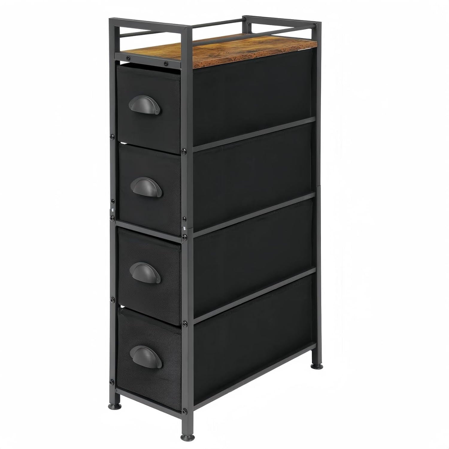 Narrow Dresser Storage Tower with 4 Drawers, Slim Dresser Chest of ...
