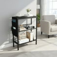 thumbnail image 1 of Narrow End Table with Storage - Modern 3-Tier Side Table for Small Spaces, 1 of 9