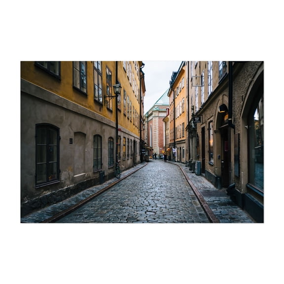 Narrow Galma Stan 02 - Stockholm Sweden Photography Unframed Wall Art Print 20 x 30 inches