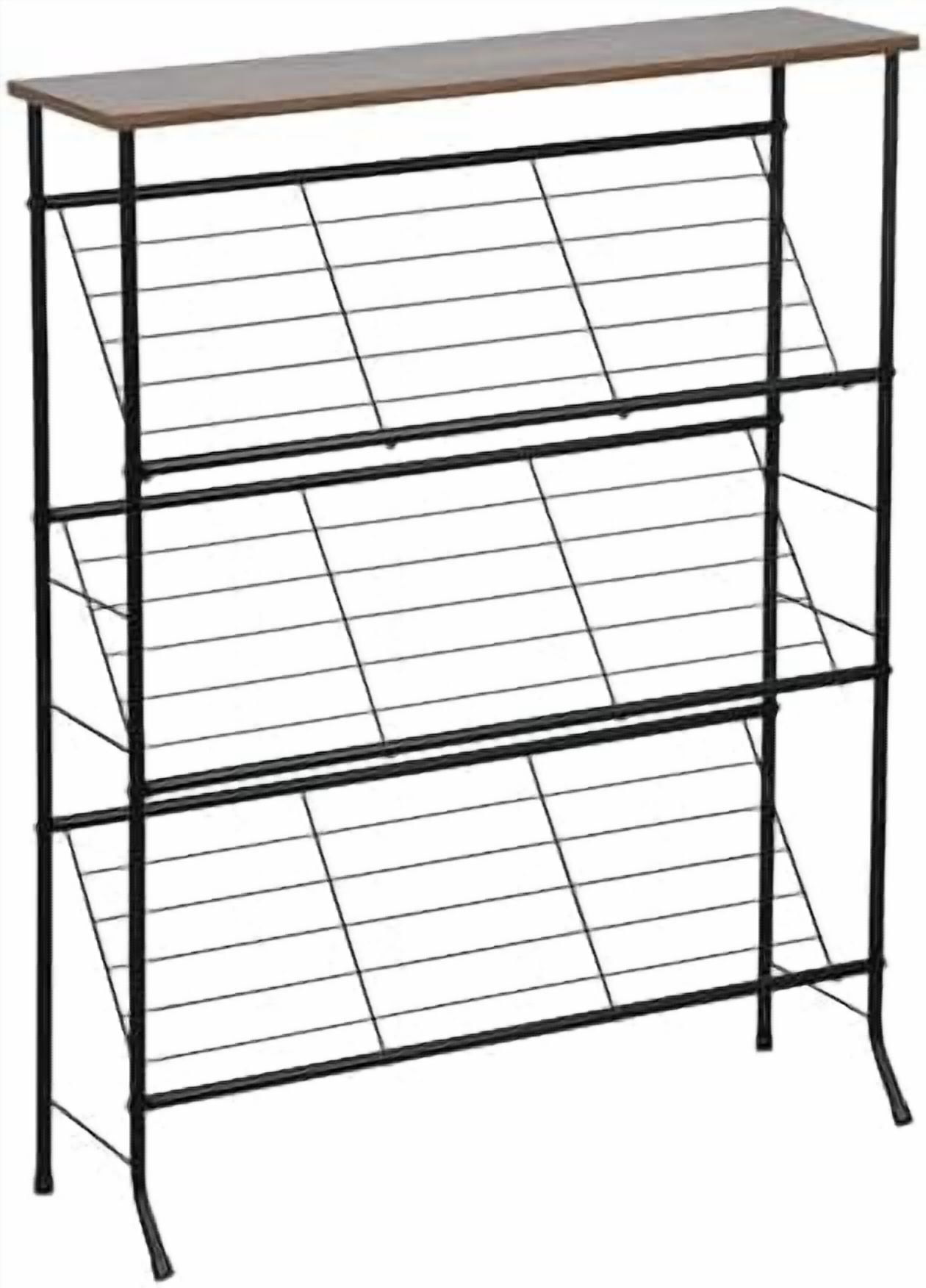 Narrow Metal Shoe Rack for Front Door Entrance, 4 Tier Slanted Shoe ...