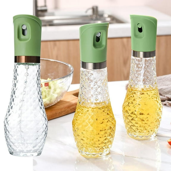 Narrow Mouth Water Bottle,Oil Spray Bottle Kitchen Household Oil Spray Pot Fat Reducing Glass Oil Pot Spray Leak Proof Atomized Soy Sauces Vinegar Barbecue Oil Spray Pot