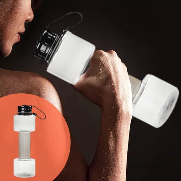 Narrow Mouth Water Bottle,Water Bottle Multifunctional Water Bottle Dumbbell Shaped Drinking Bottles Leakproof Bottle Drinking Bottle For Gym School Cycling Outdoor Sports And Capacity