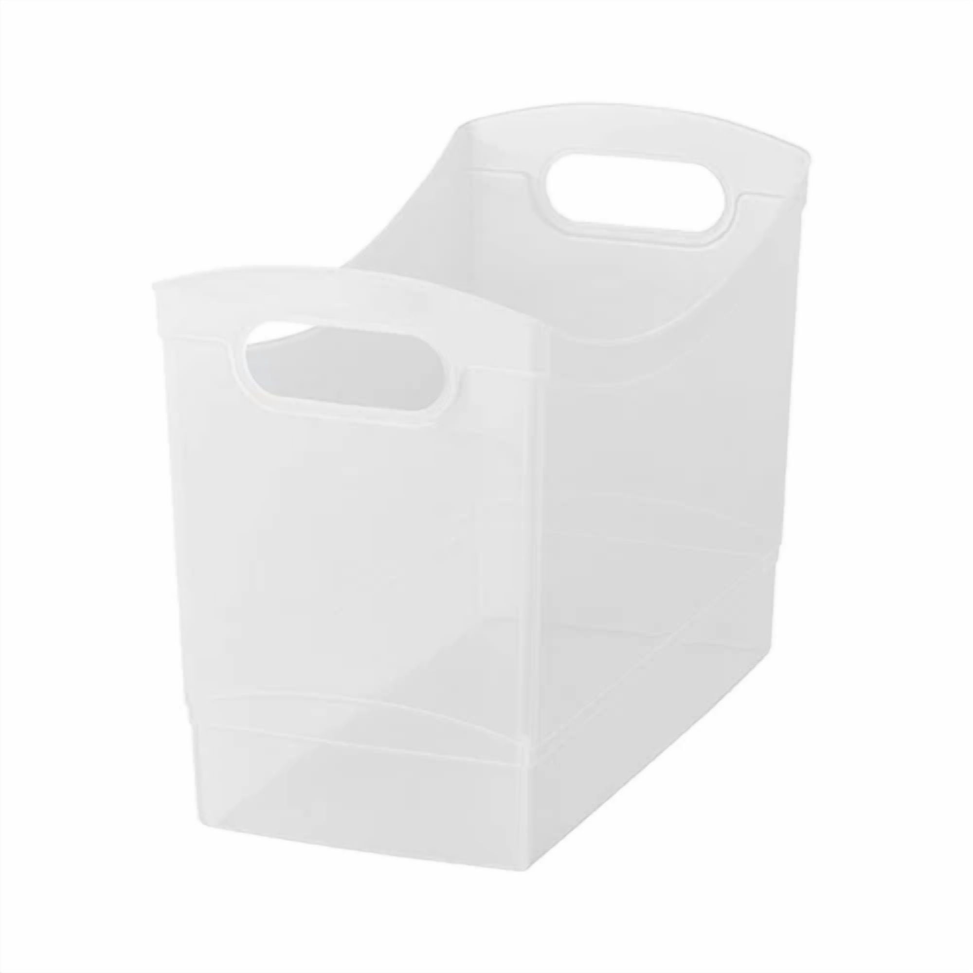 Narrow Plastic Utility Storage Organizer Bin, Clear