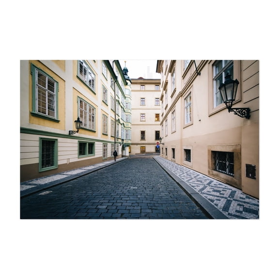 Narrow Prague - Prague Prague Czechia Photography Unframed Wall Art Print 5 x 7 inches