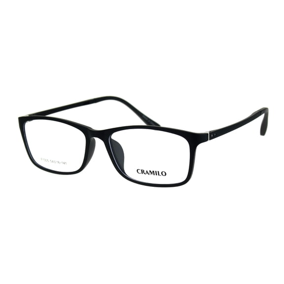Narrow Rectangular Thin Plastic Optical Quality Eyeglasses Frame Matte Black