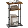 Narrow Side Table, Small Side Table for Narrow Spaces,Nightstand Narrow