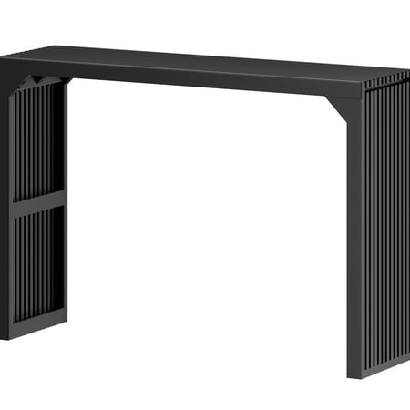 Narrow Solid Wood Console Table Black 46" - For Living Room, Entryway Entryway, Room