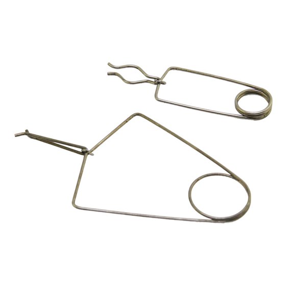 Narrow Tip Instrument Clamp Set, Steel Wire Build, Loop Handle Control, Two Piece Repair Support for Detailed Shaping, Workshop Placement