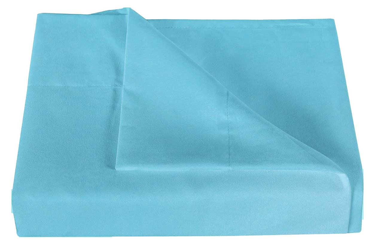 Narrow Twin Single Flat Top Sheet 100 Cotton Jersey Measures 25 x