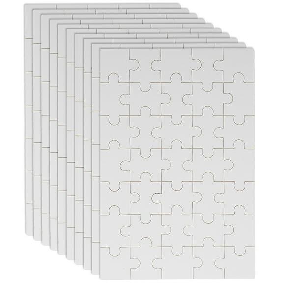 Narrster 10 Sheets Sublimation Transfer Puzzle Crafts Heat Press Thermal Transfer Puzzles